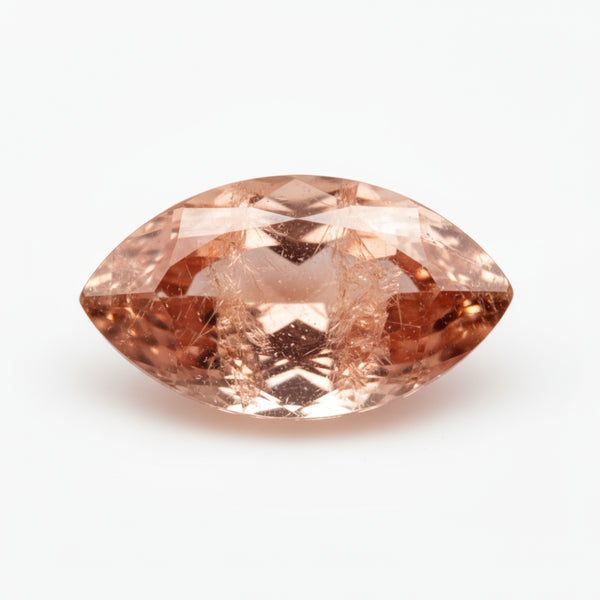 Hessonite Garnet (Gomed) 1PC Medium 7x14 MM Marquise Faceted Red Pure Precious Loose Gems