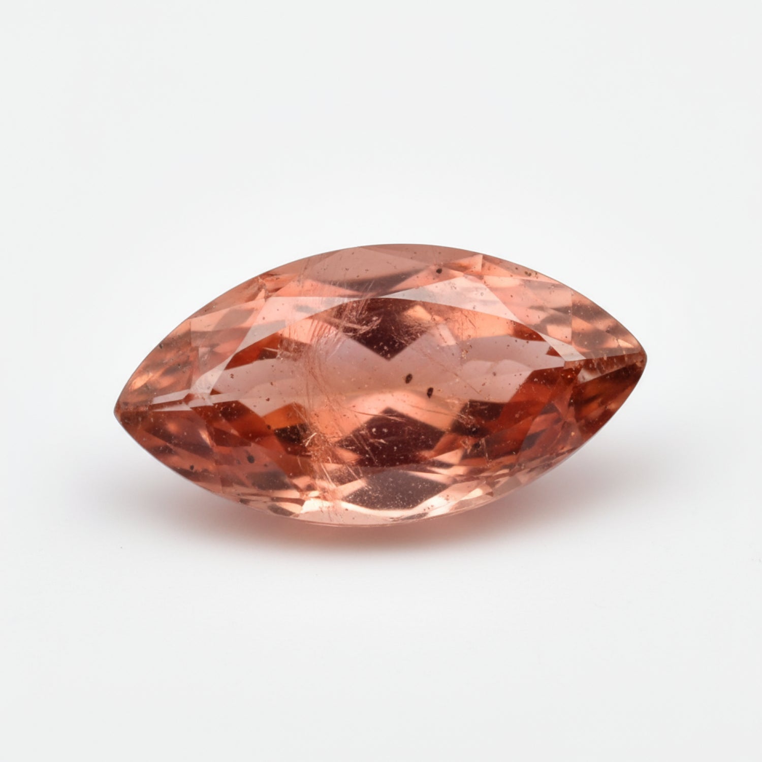 Hessonite Garnet (Gomed) 1PC Large 8x16 MM Marquise Faceted Red Fiery Precious Loose Gemstone