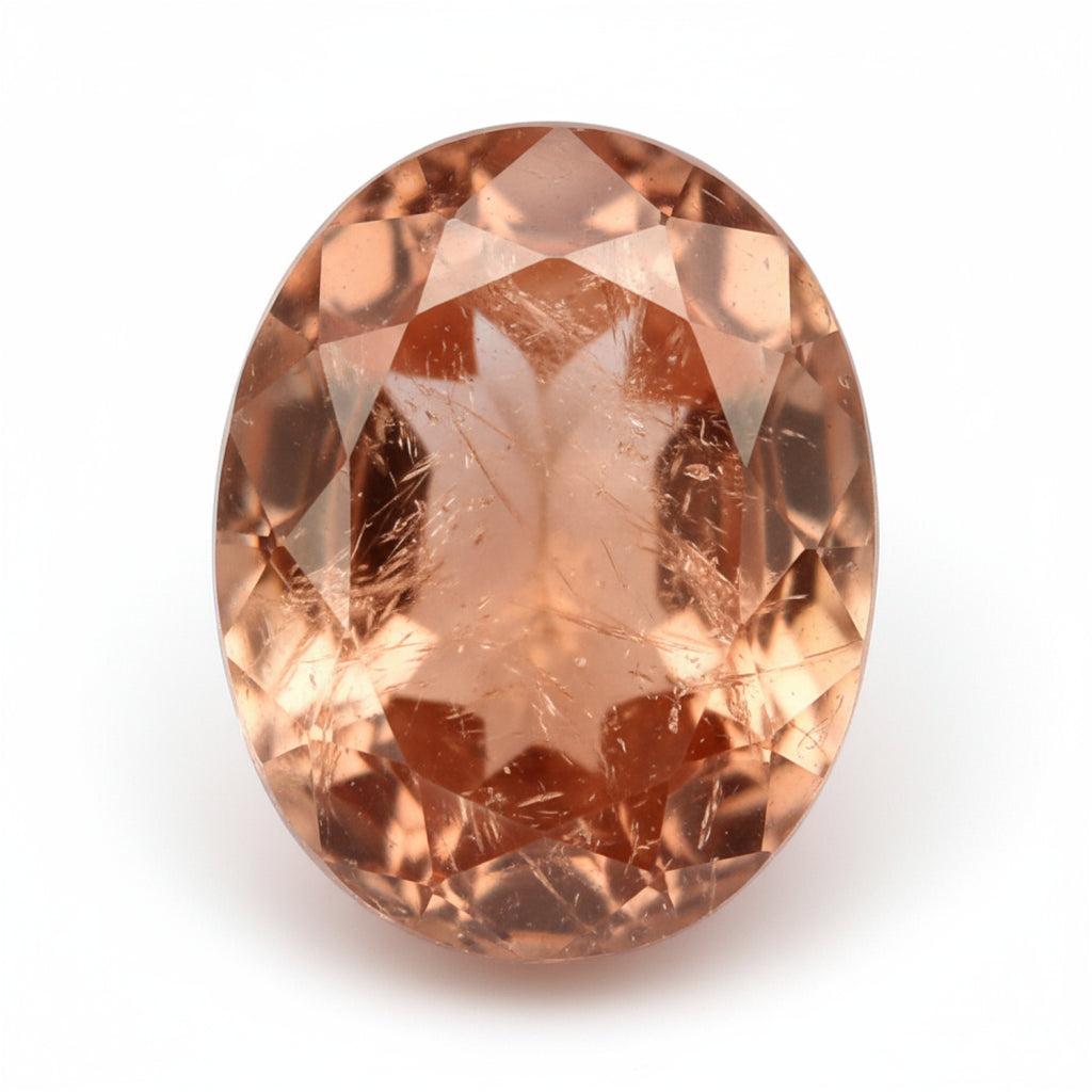 Hessonite Garnet (Gomed) 1PC Large 10x12 MM Oval Faceted Red Pure Precious Loose Gems