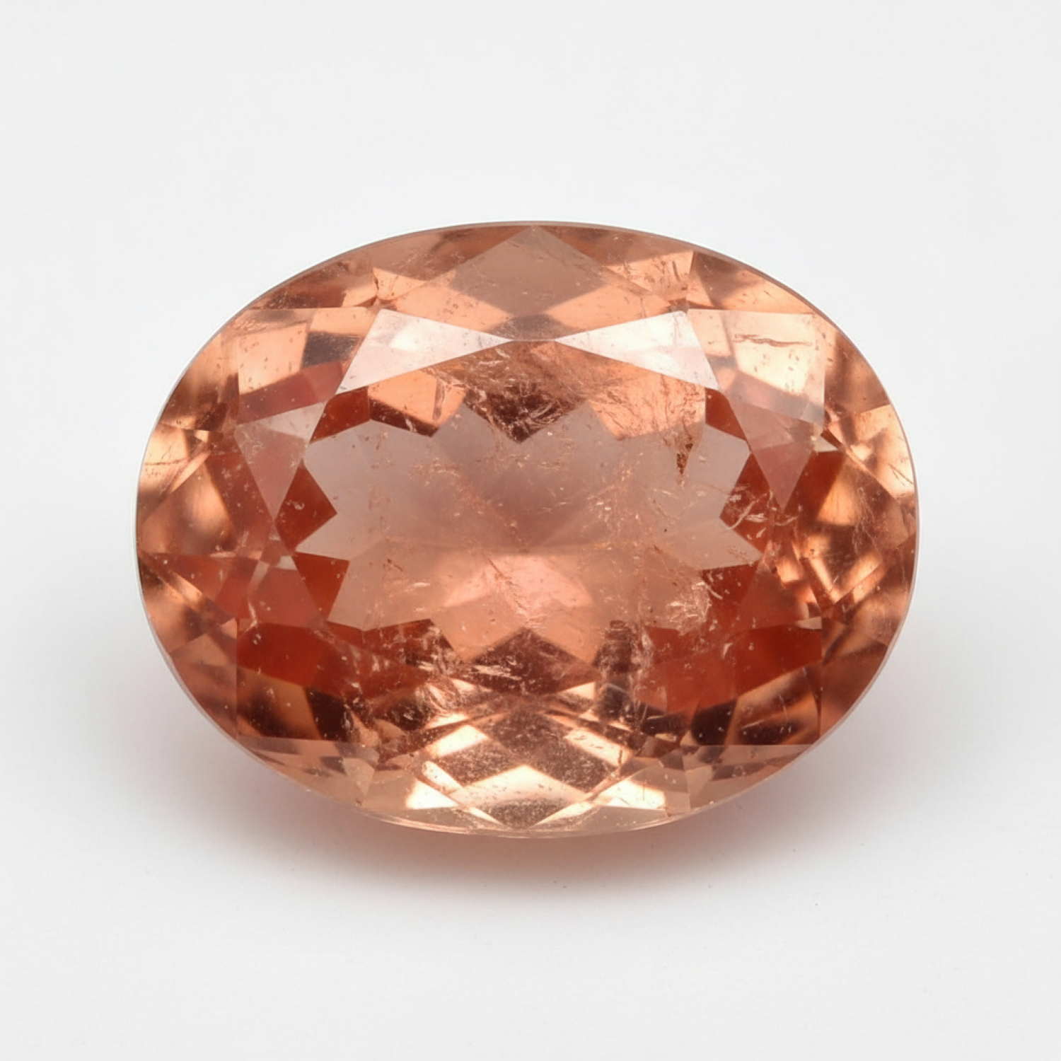 Hessonite Garnet (Gomed) 1PC Large 10x14 MM Oval Faceted Red Fiery Precious Loose Gemstone Второстепенное изображение товара