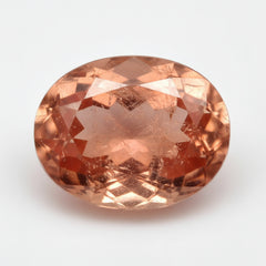 Hessonite Garnet (Gomed) 1PC Large 10x14 MM Oval Faceted Red Fiery Precious Loose Gemstone