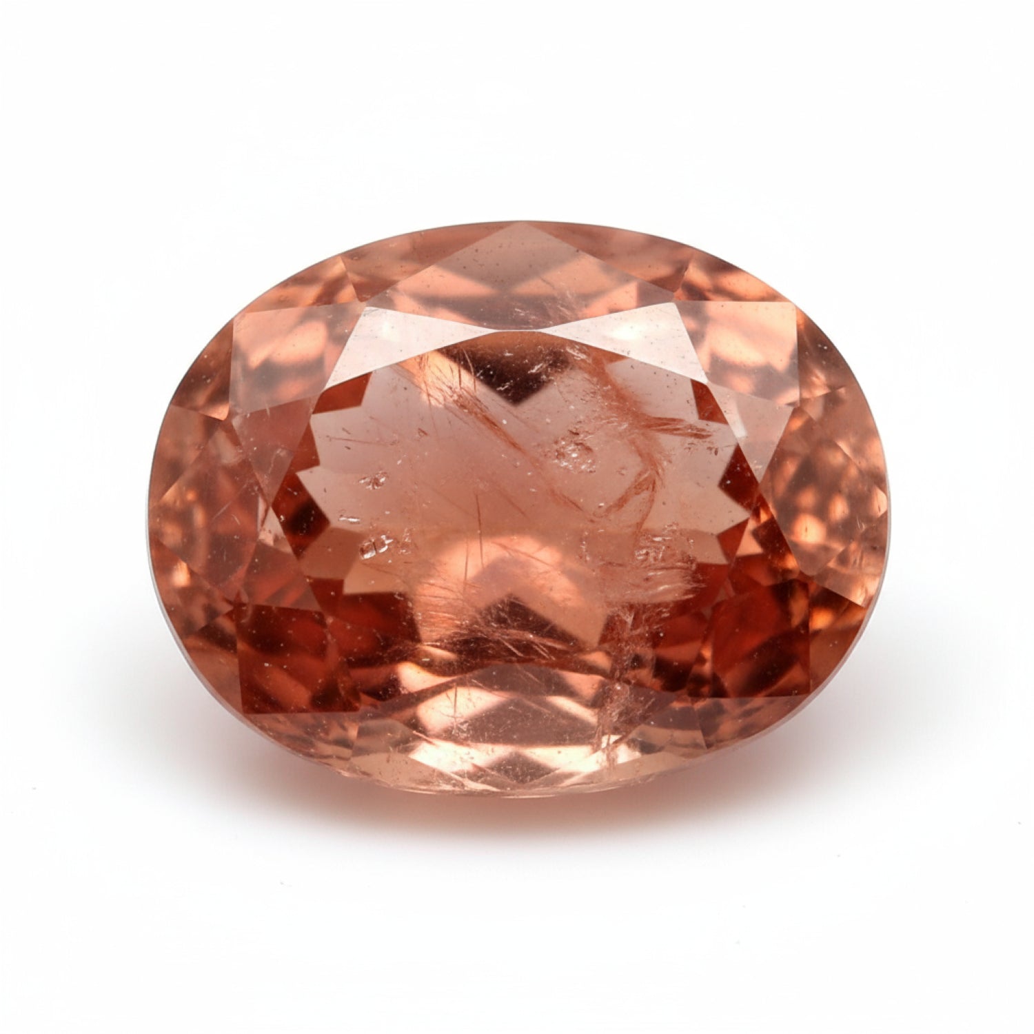 Hessonite Garnet (Gomed) 1PC Chunky 12x16 MM Oval Faceted Red Brilliant Precious Loose Gemstones