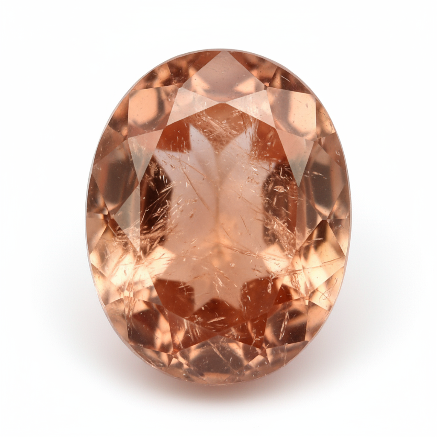 Hessonite Garnet (Gomed) 1PC Chunky 15x20 MM Oval Faceted Red Polished Precious Loose Gems Secondary image