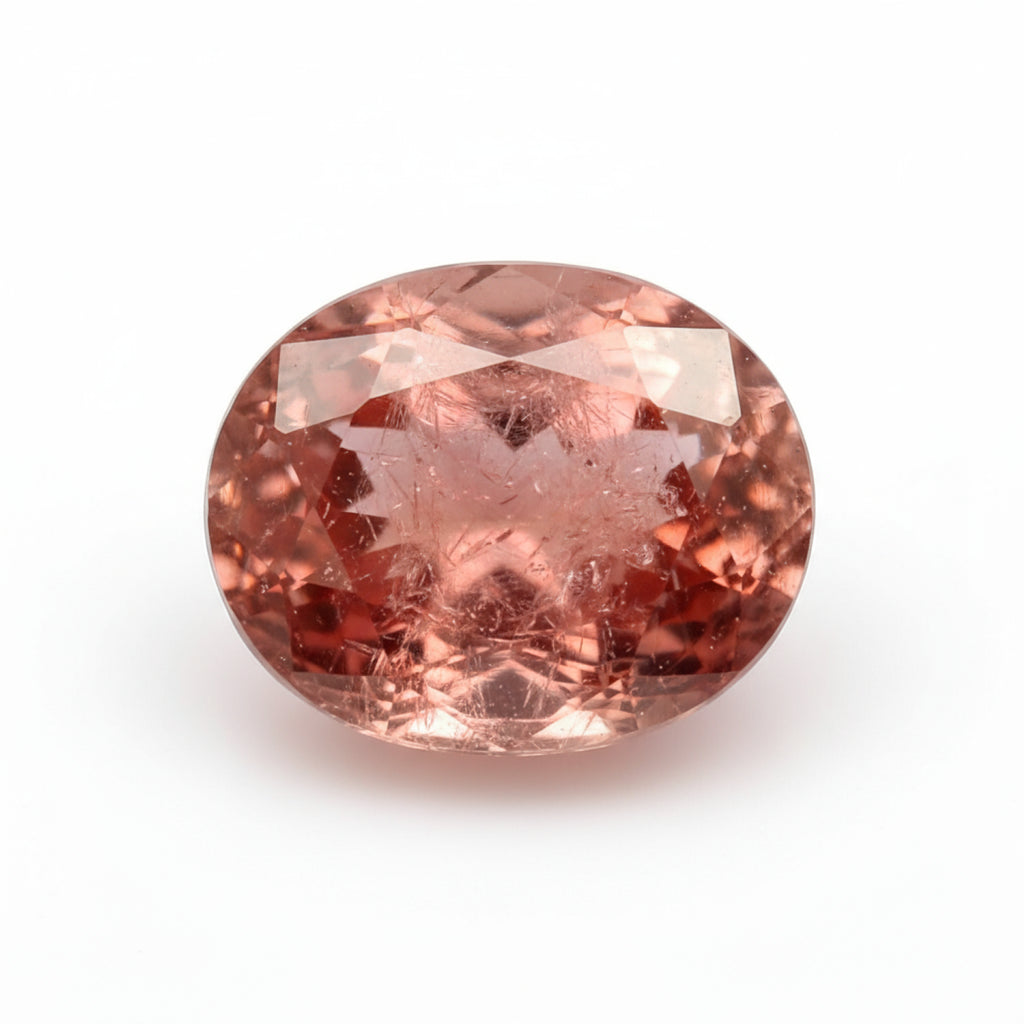 Hessonite Garnet (Gomed) 1PC Tiny 5x7 MM Oval Faceted Red Luster Precious Loose Gems
