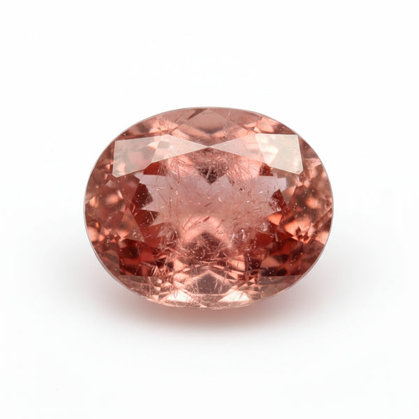 Hessonite Garnet (Gomed) 1PC Tiny 5x7 MM Oval Faceted Red Luster Precious Loose Gems
