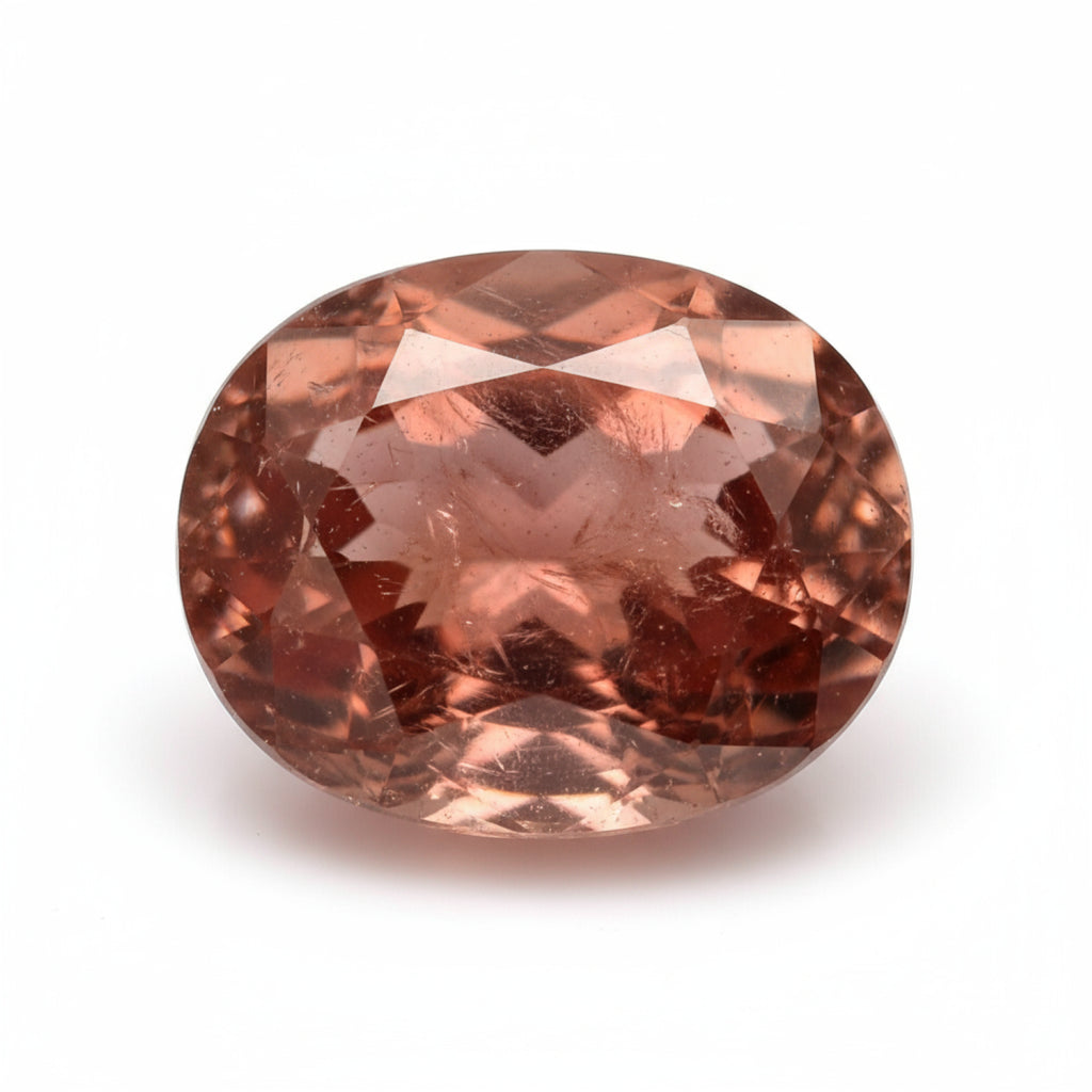 Hessonite Garnet (Gomed) 1PC Small 6x9 MM Oval Faceted Red Shine Precious Loose Gemstones