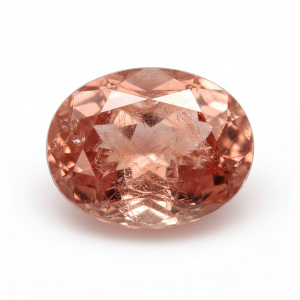 Hessonite Garnet (Gomed) 1PC Small 7x9 MM Oval Faceted Red Fine Precious Gems