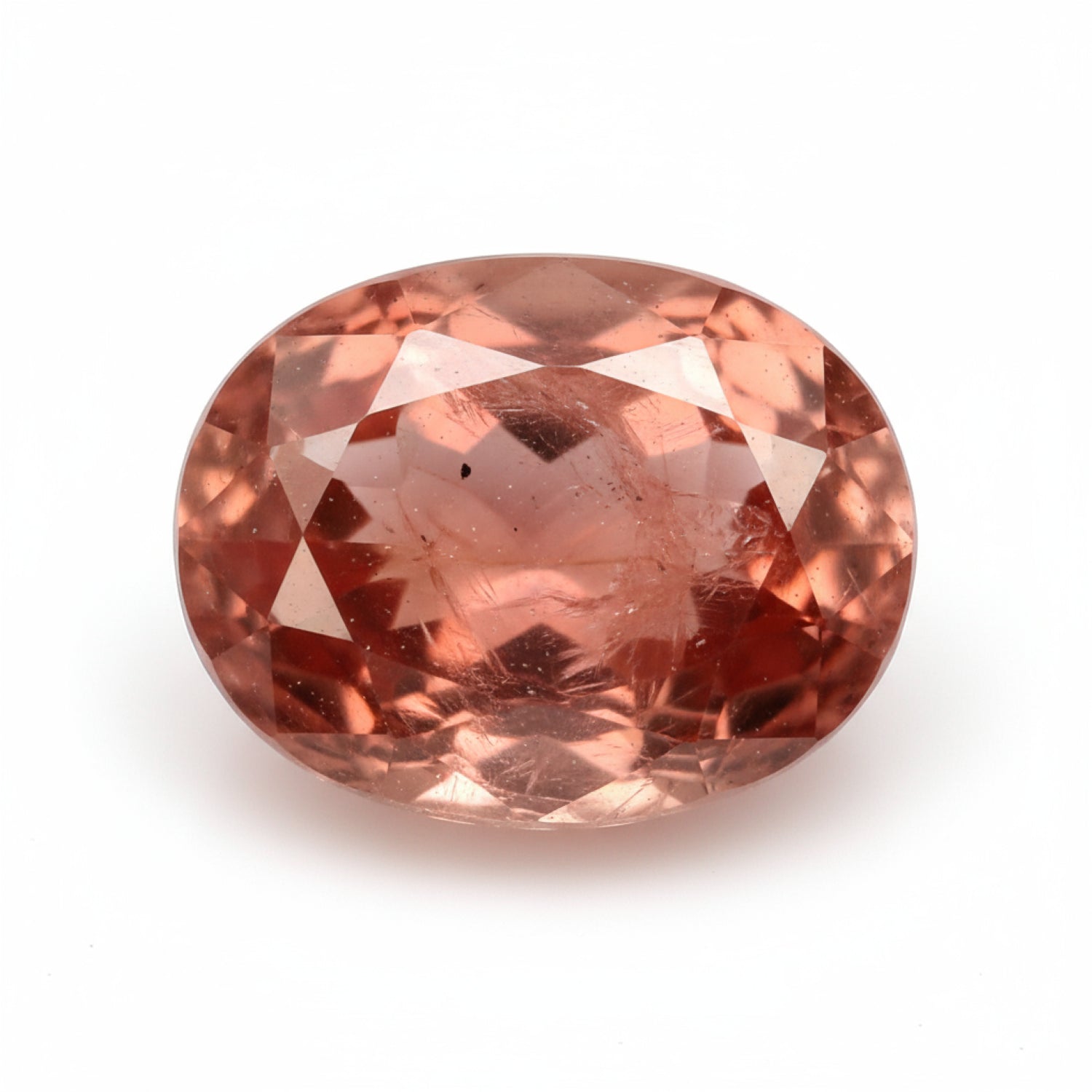 Hessonite Garnet (Gomed) 1PC Medium 8x10 MM Oval Faceted Red Natural Precious Loose Gemstone