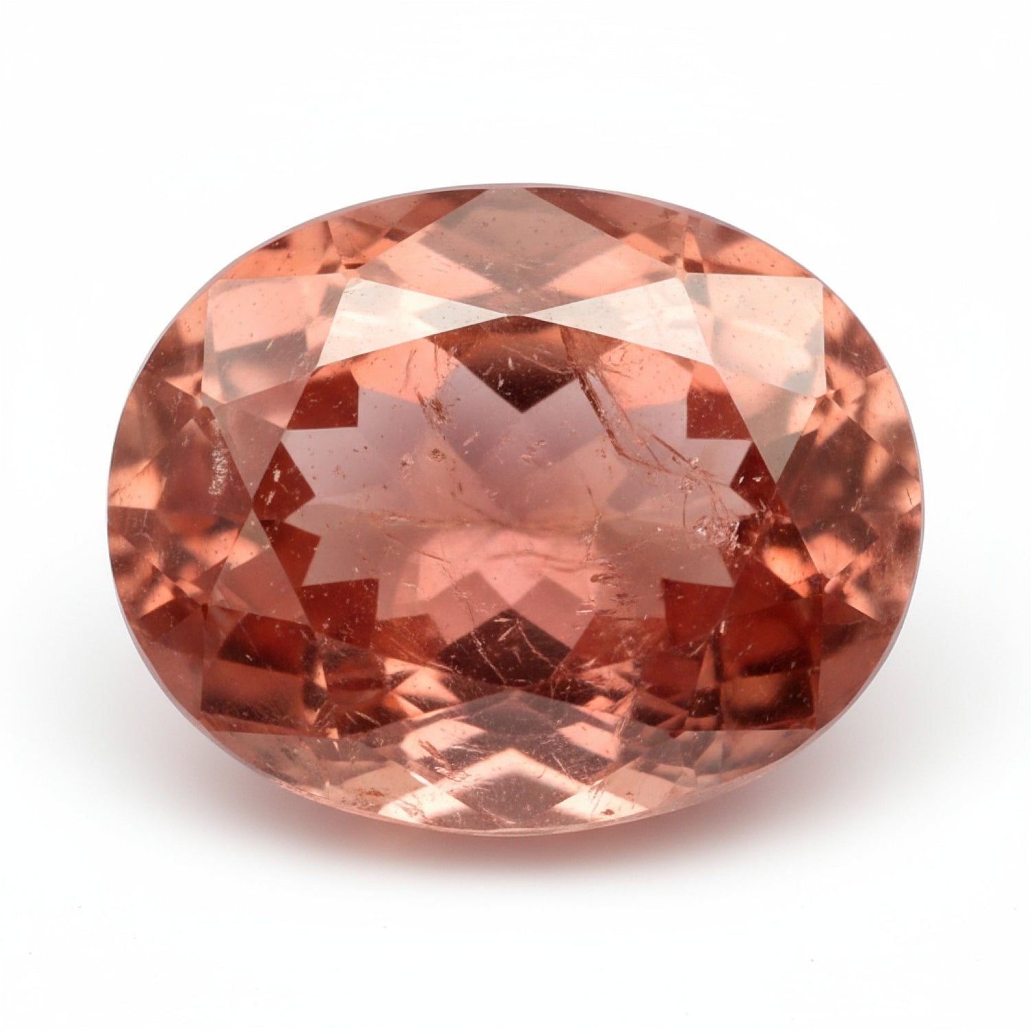 Hessonite Garnet (Gomed) 1PC Large 8x12 MM Oval Faceted Red Superior Precious Gems