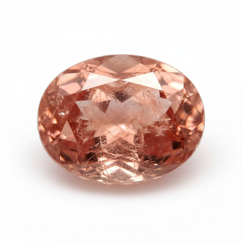 Hessonite Garnet (Gomed) 1PC Large 8x12 MM Oval Faceted Red Superior Precious Gems