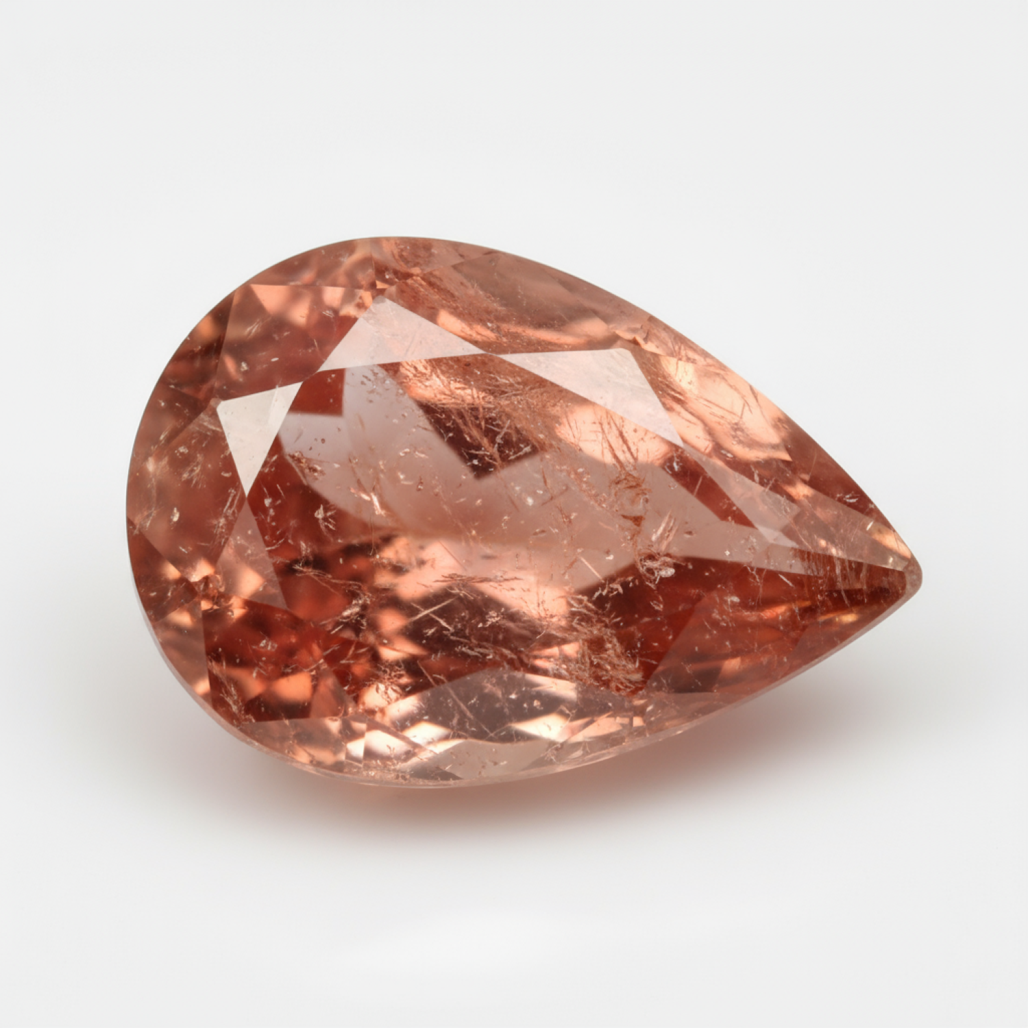 Hessonite Garnet (Gomed) 1PC Tiny 4x6 MM Pear Faceted Red Fiery Precious Loose Gemstone Второстепенное изображение товара