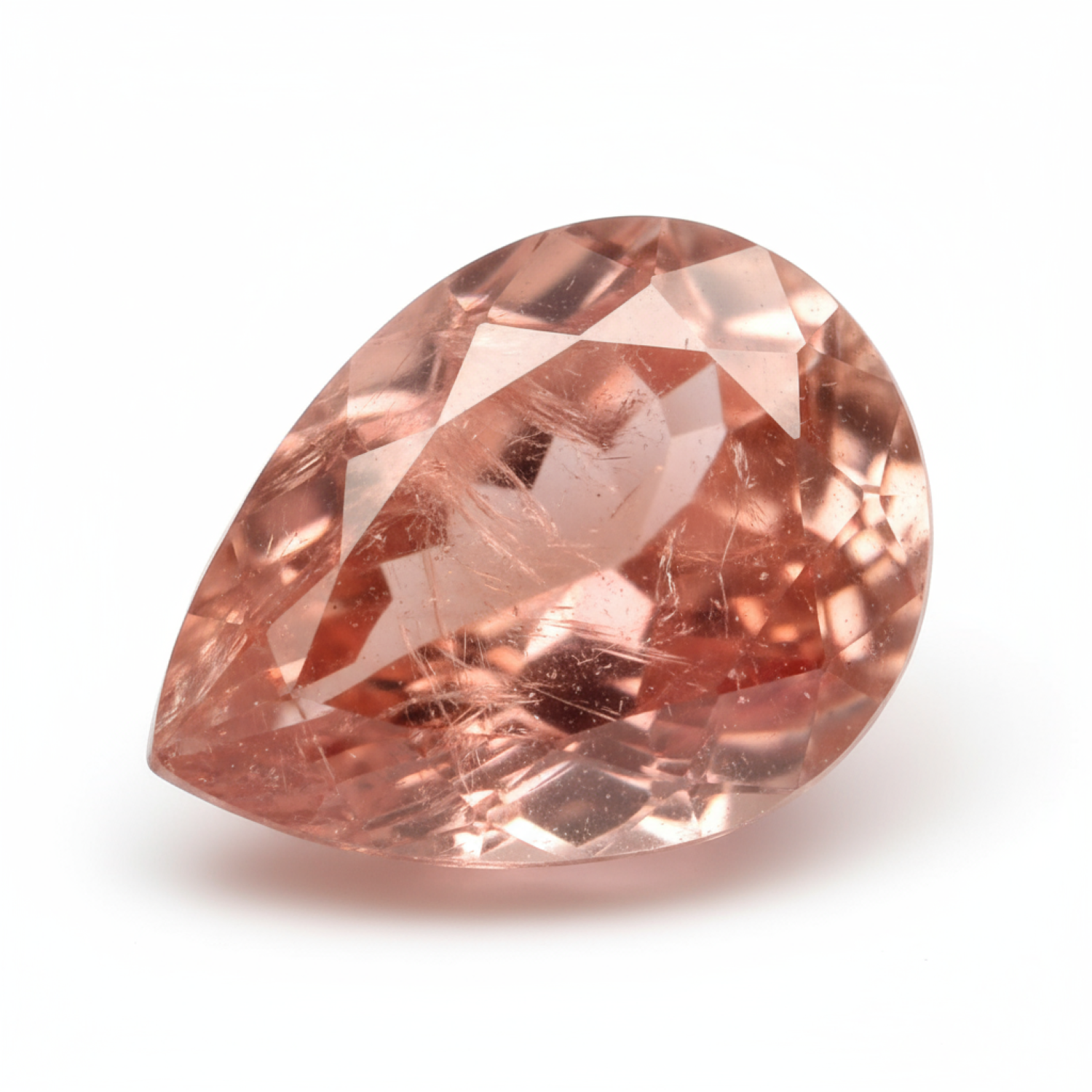 Hessonite Garnet (Gomed) 1PC Small 7x9 MM Pear Faceted Red Splendid Precious Loose Gemstone Второстепенное изображение товара