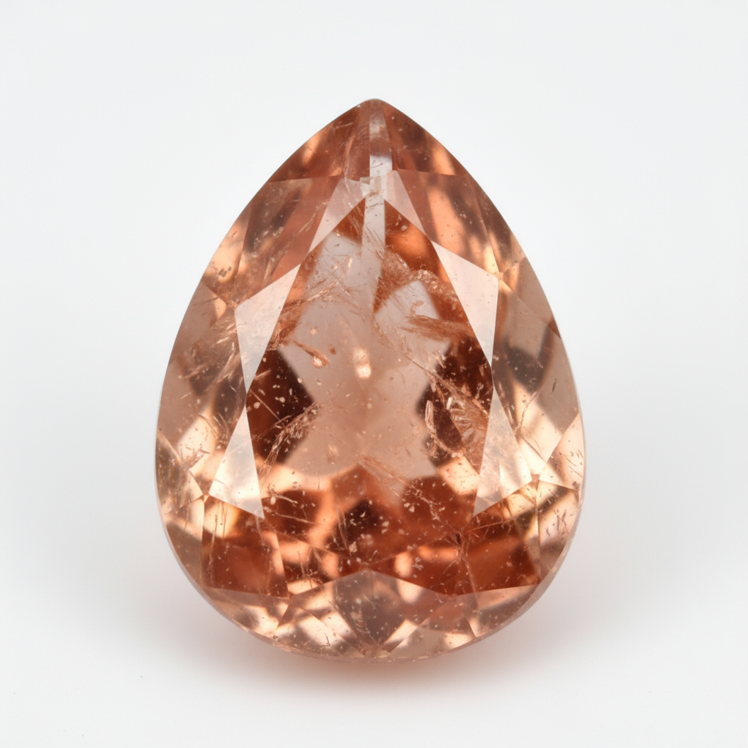 Hessonite Garnet (Gomed) 1PC Large 8x12 MM Pear Faceted Red Fine Precious Loose Gemstone Immagine secondaria del prodotto