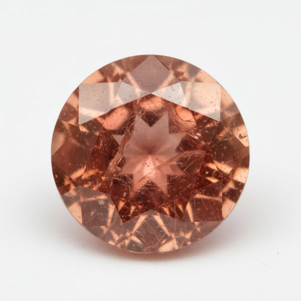Hessonite Garnet (Gomed) 1PC Chunky 13x13 MM Round Faceted Red Natural Precious Gems