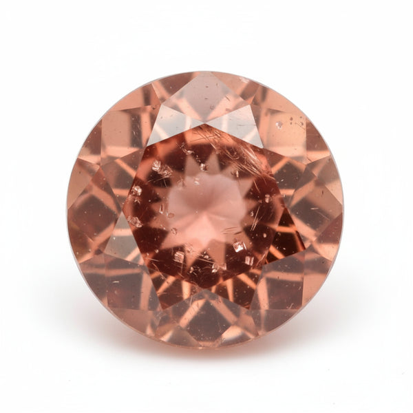 Hessonite Garnet (Gomed) 1PC Chunky 15x15 MM Round Faceted Red Superior Precious Loose Gemstone