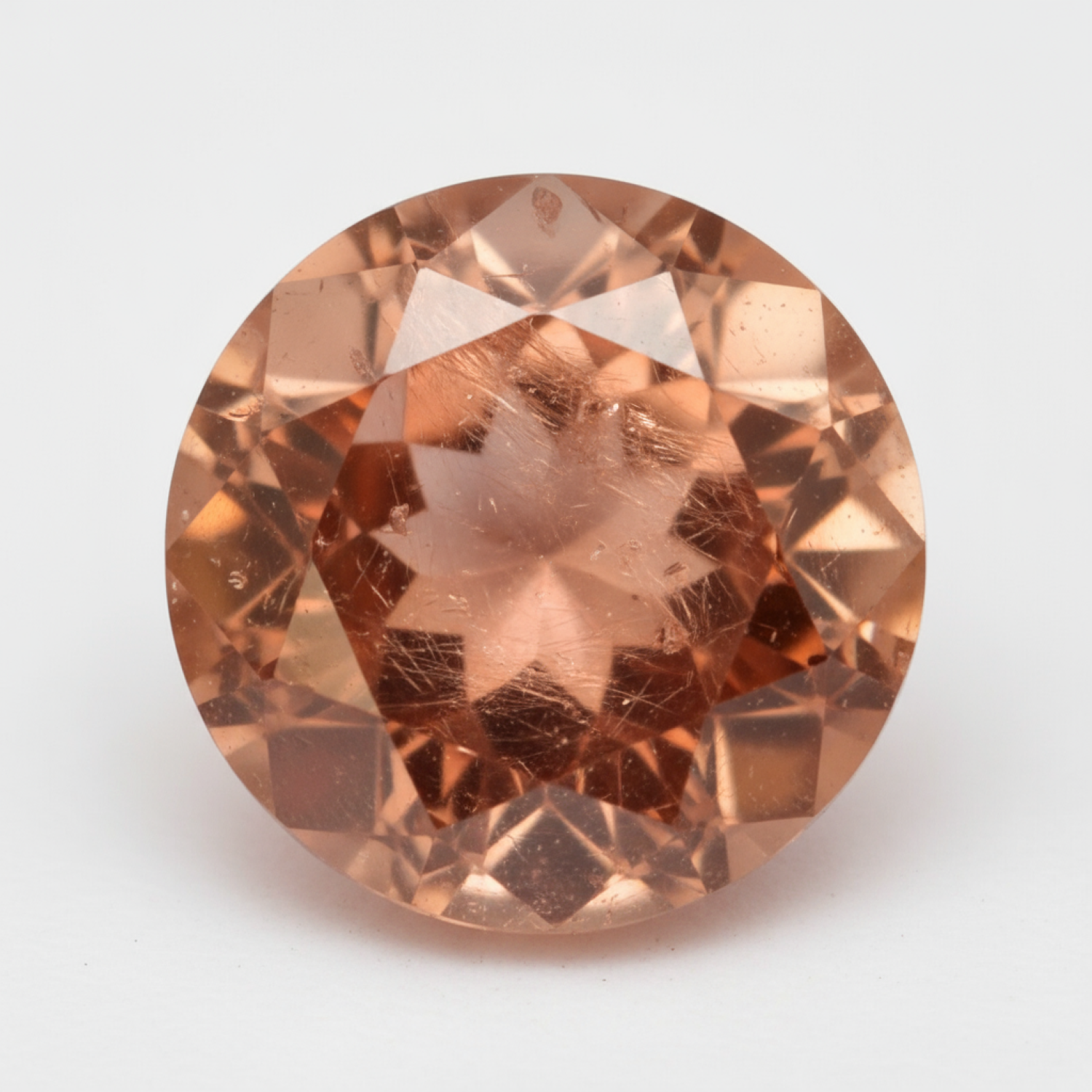 Hessonite Garnet (Gomed) 1PC Chunky 16x16 MM Round Faceted Red Pure Precious Loose Gemstones Sekundär produktbild