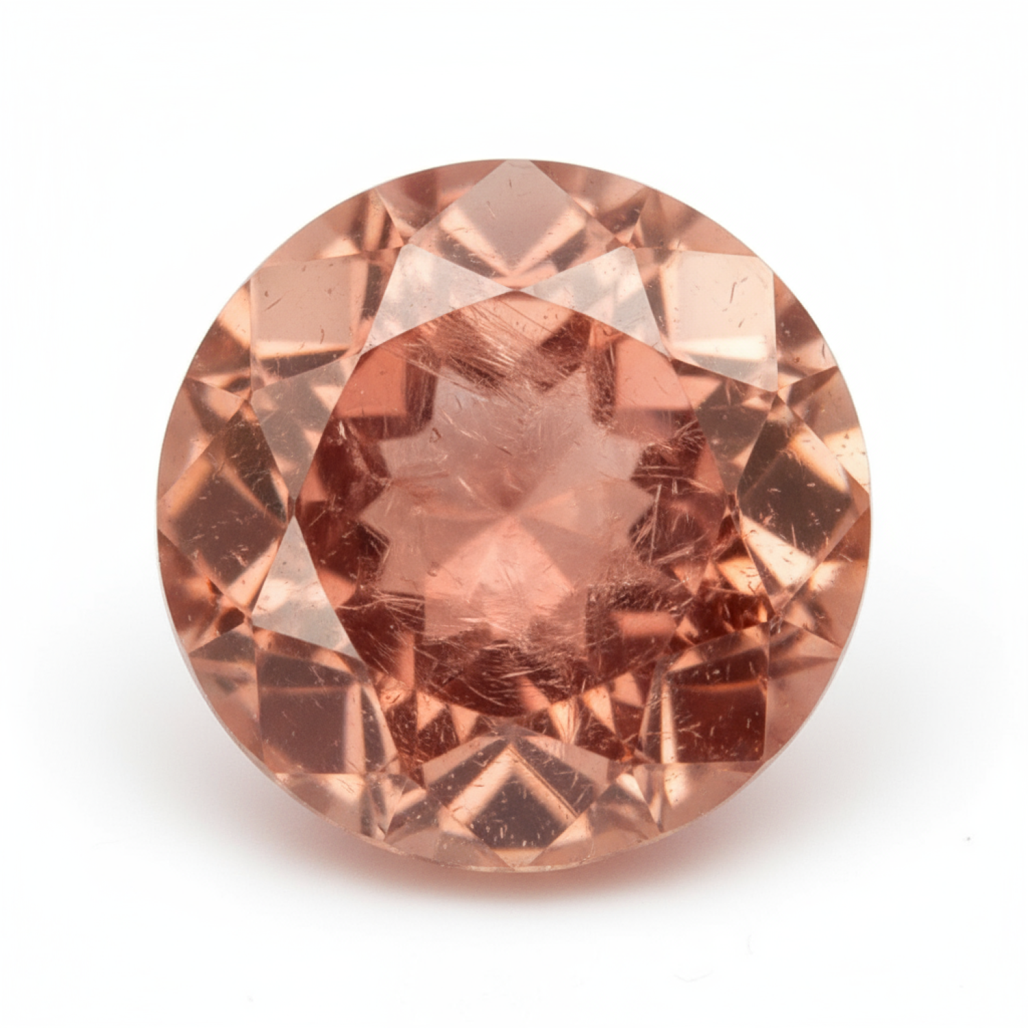 Hessonite Garnet (Gomed) 10PC Tiny 3x3 MM Round Faceted Red Fiery Precious Loose Gemstone Sekundär produktbild