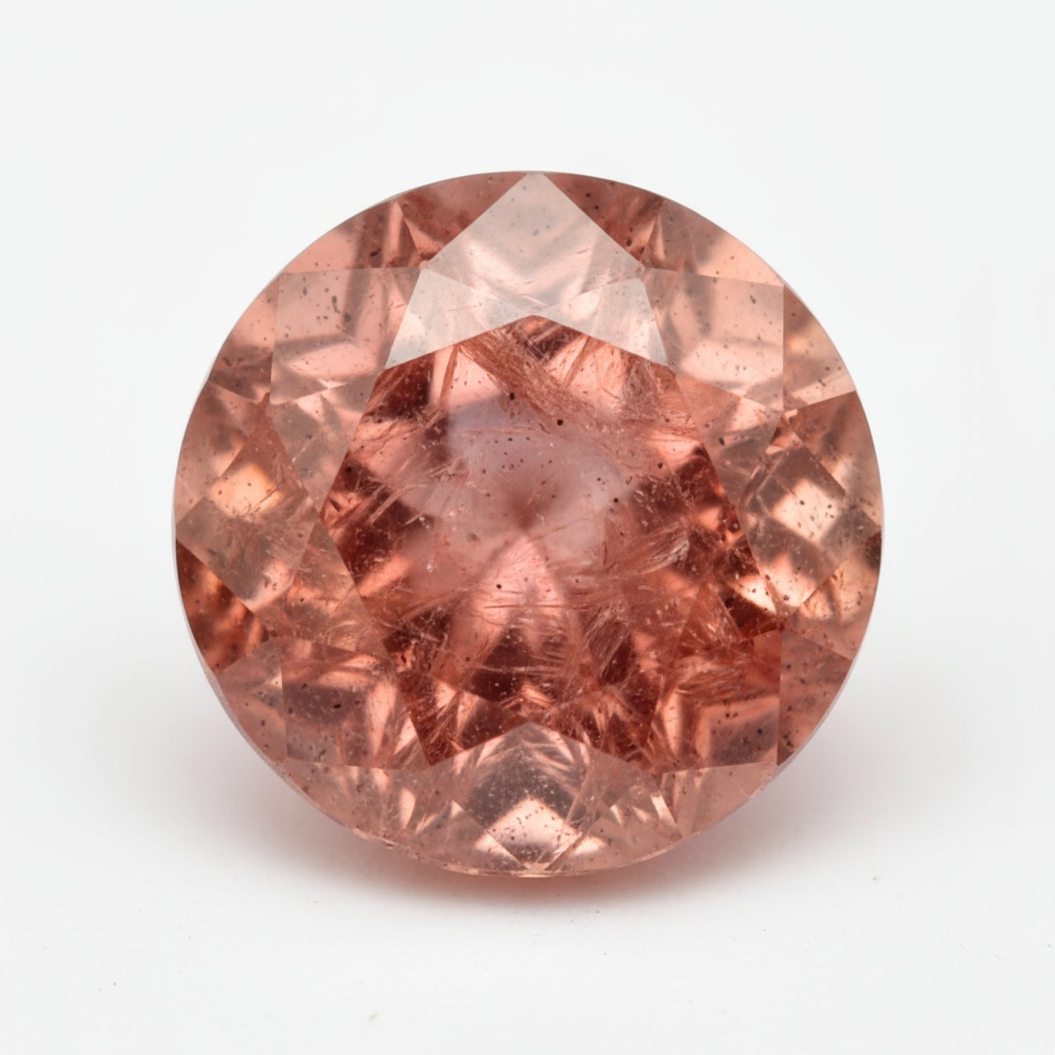 Hessonite Garnet (Gomed) 1PC Tiny 6x6 MM Round Faceted Red Polished Precious Loose Gems