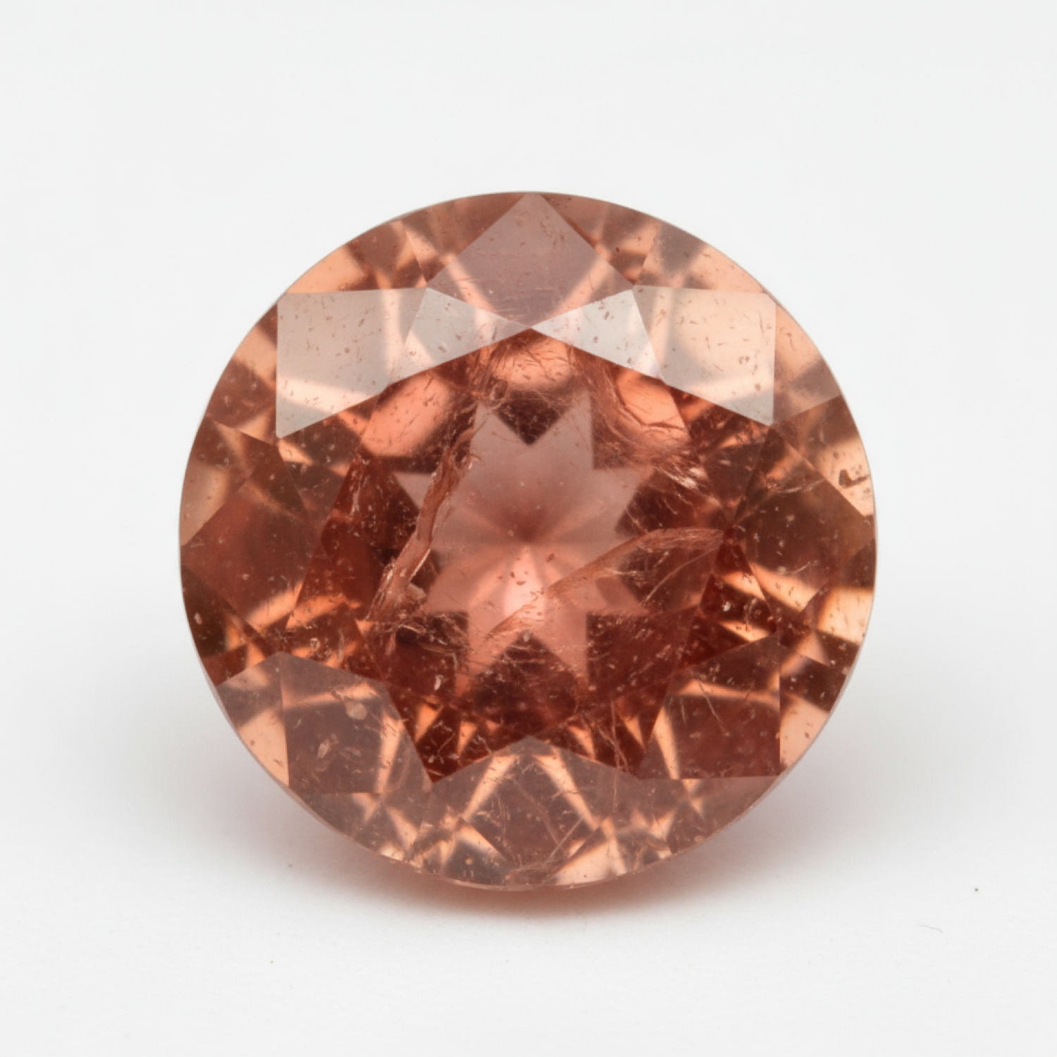 Hessonite Garnet (Gomed) 1PC Small 7x7 MM Round Faceted Red Splendid Precious Loose Gemstone Главное изображение товара