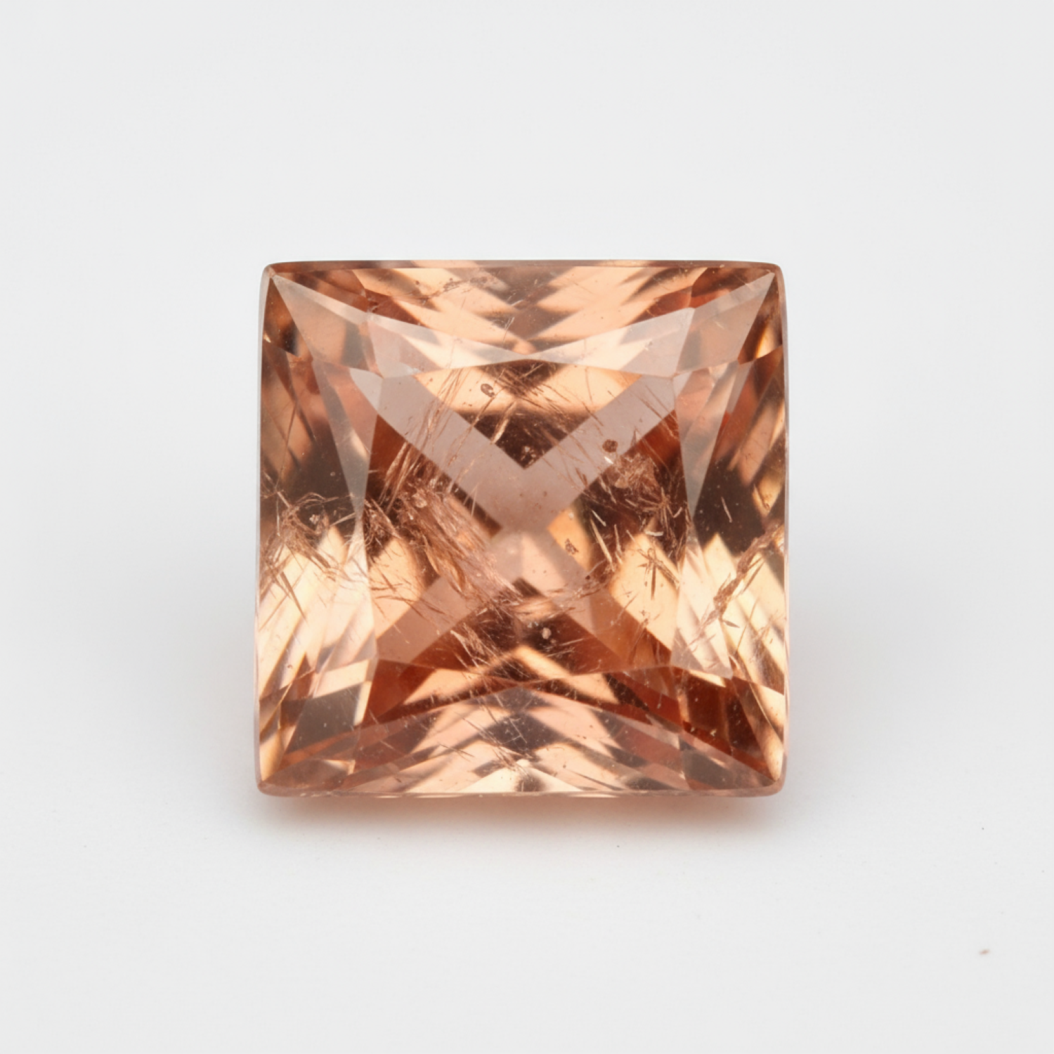 Hessonite Garnet (Gomed) 1PC Large 12x12 MM Square Faceted Red High-Quality Precious Loose Gemstones Immagine principale del prodotto