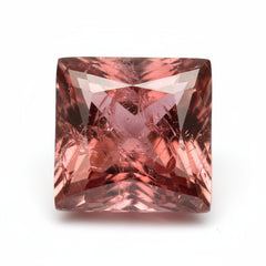 Hessonite Garnet (Gomed) 1PC Large 12x12 MM Square Faceted Red High-Quality Precious Loose Gemstones