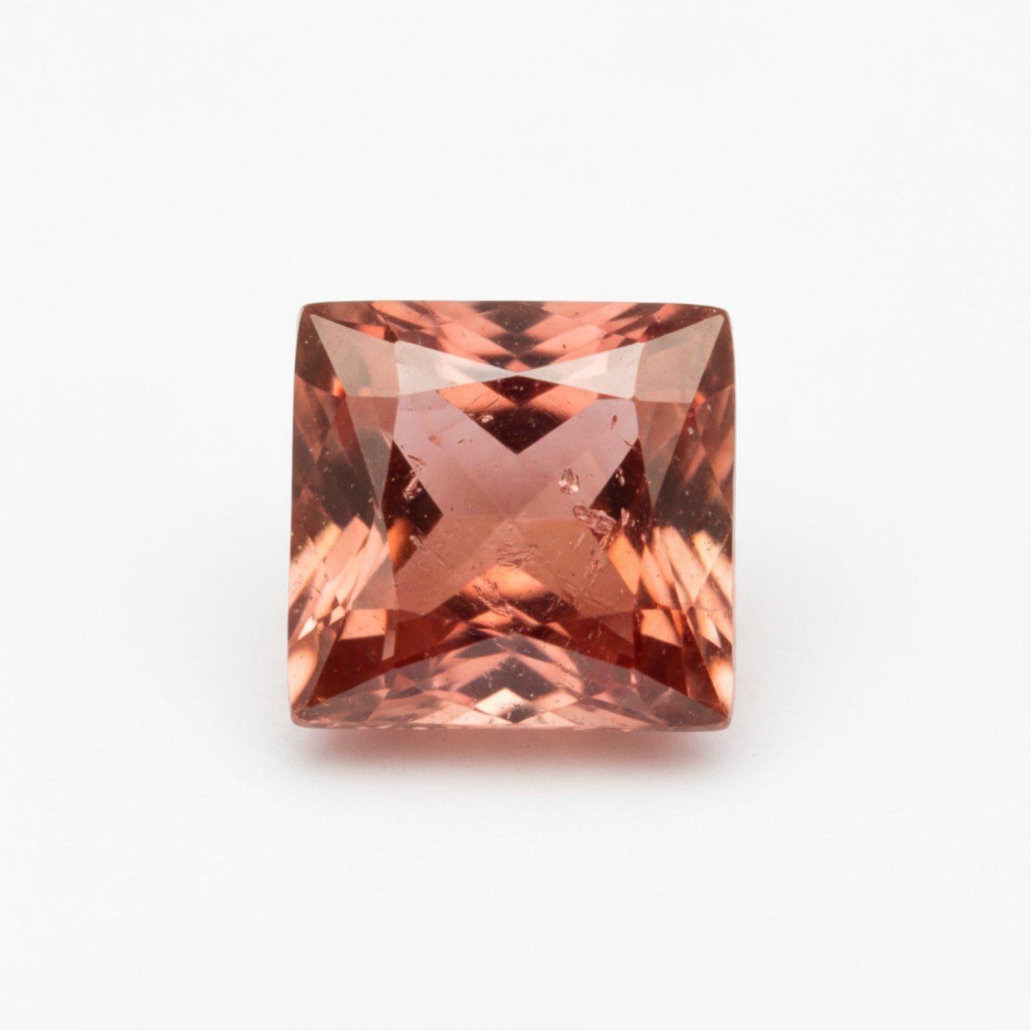 Hessonite Garnet (Gomed) 10PC Tiny 3x3 MM Square Faceted Red Fiery Precious Loose Gemstone