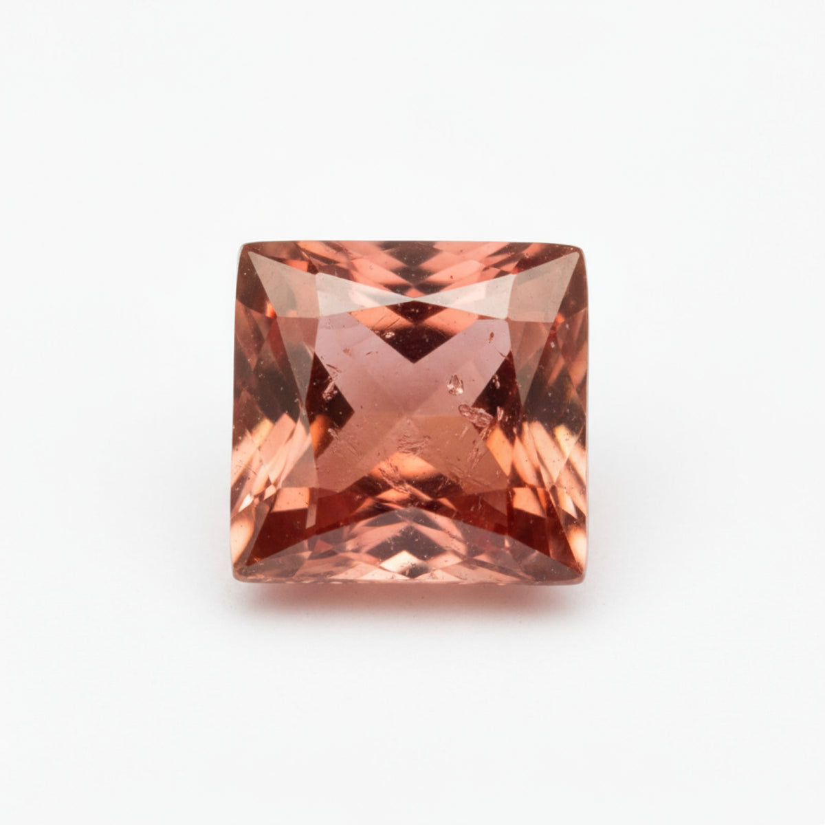 Hessonite Garnet (Gomed) 10PC Tiny 3x3 MM Square Faceted Red Fiery Precious Loose Gemstone