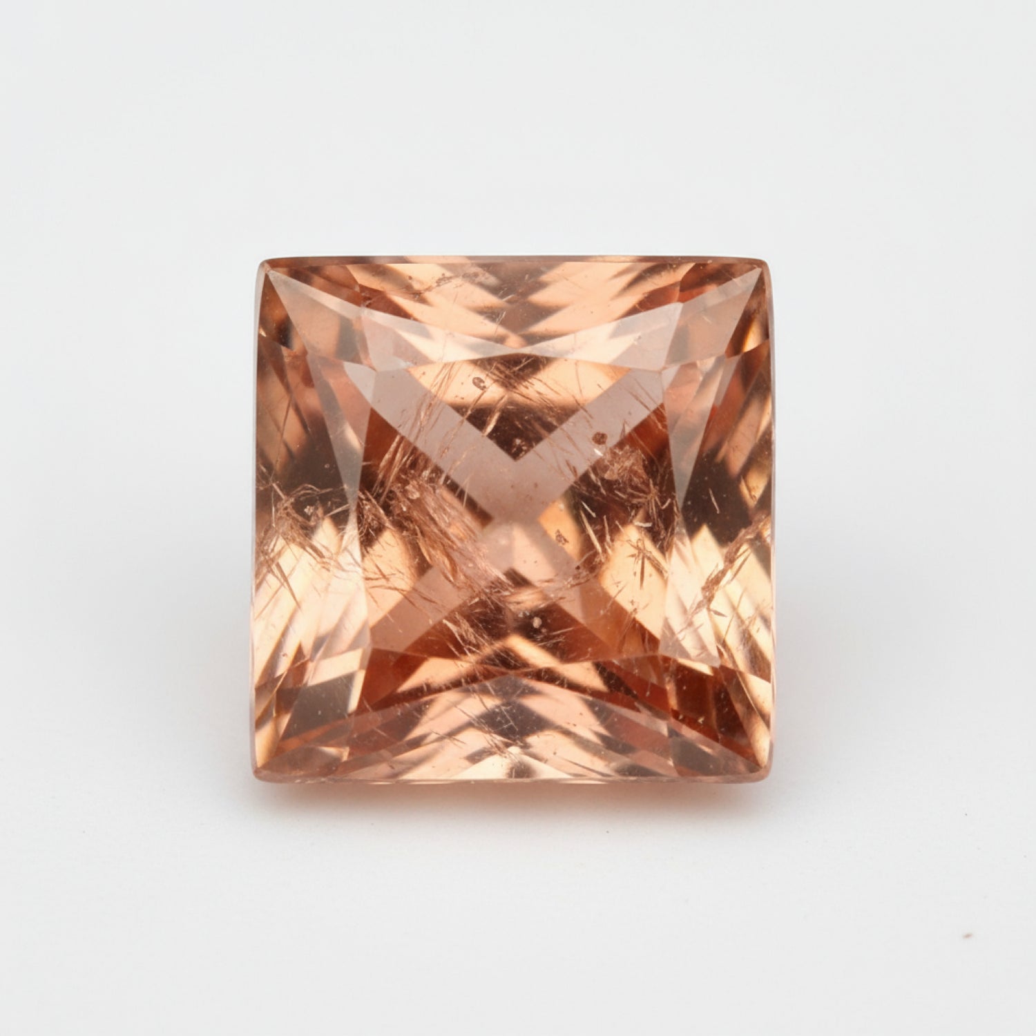 Hessonite Garnet (Gomed) 10PC Tiny 3x3 MM Square Faceted Red Fiery Precious Loose Gemstone