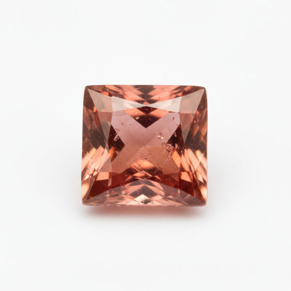 Hessonite Garnet (Gomed) 10PC Tiny 4x4 MM Square Faceted Red Brilliant Precious Loose Gemstones