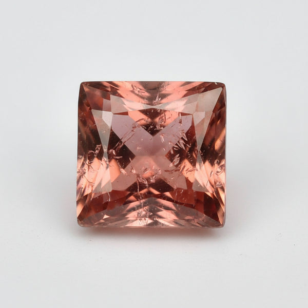 Hessonite Garnet (Gomed) 1PC Tiny 5x5 MM Square Faceted Red Sparkling Precious Gems