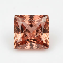 Hessonite Garnet (Gomed) 1PC Small 7x7 MM Square Faceted Red Splendid Precious Loose Gemstone