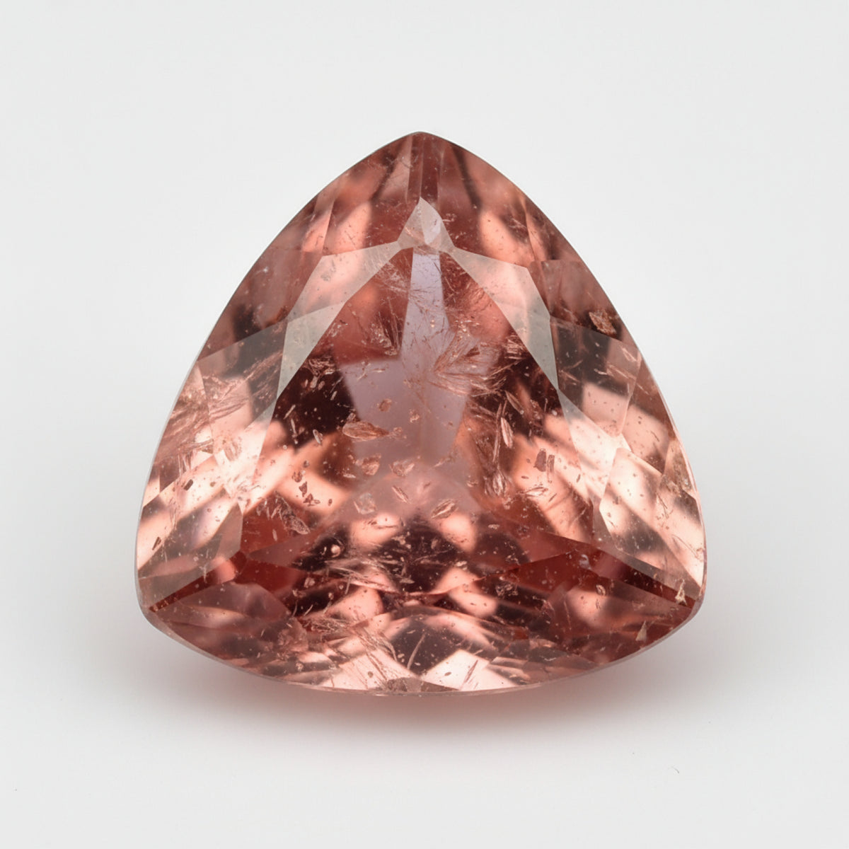 Hessonite Garnet (Gomed) 1PC Large 10x10 MM Triangle Faceted Red Shine Precious Loose Gems