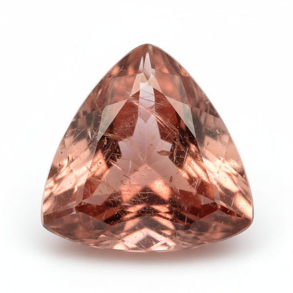 Hessonite Garnet (Gomed) 1PC Large 11x11 MM Triangle Faceted Red Fine Precious Loose Gemstone