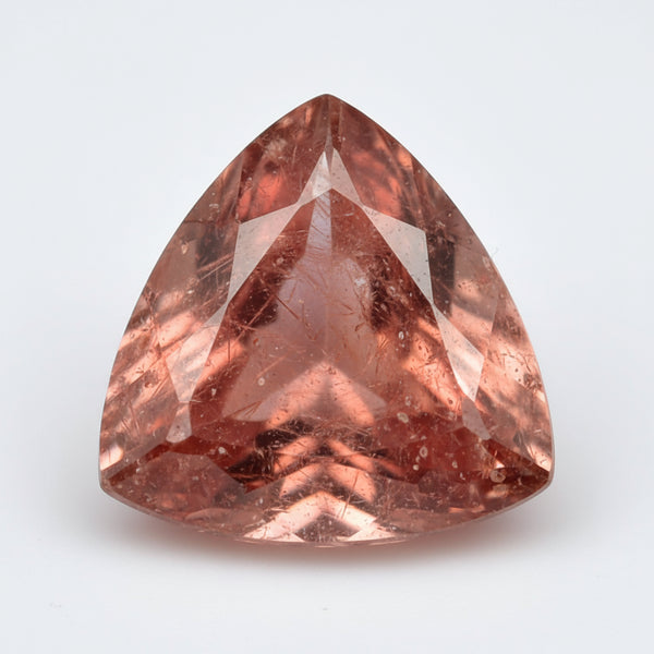 Hessonite Garnet (Gomed) 1PC Chunky 15x15 MM Triangle Faceted Red Superior Precious Loose Gemstone