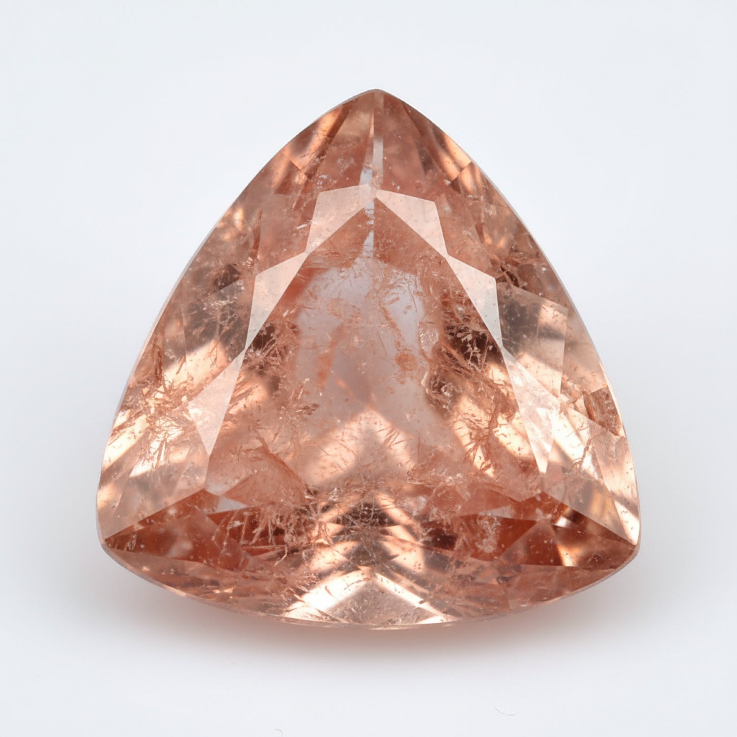 Hessonite Garnet (Gomed) 1PC Chunky 16x16 MM Triangle Faceted Red Pure Precious Loose Gemstones