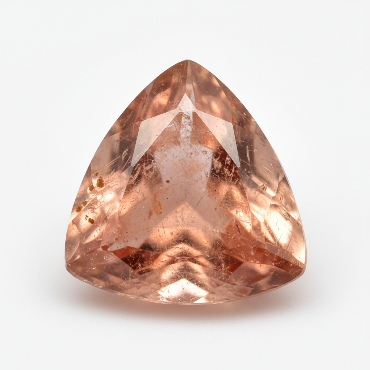 Hessonite Garnet (Gomed) 1PC Small 7x7 MM Triangle Faceted Red Splendid Precious Loose Gemstone Immagine principale del prodotto