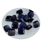 Iolite 1PC Large 10x12 MM Emerald Faceted Blue Lustrous Semi Precious Gems