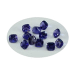 Iolite 1PC Medium 7x10 MM Emerald Faceted Blue Sparkling Semi Precious Gems