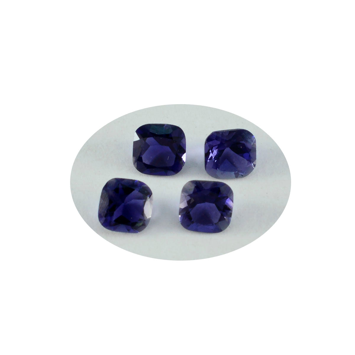 Iolite 1PC Medium 8x10 MM Emerald Faceted Blue Polished Semi Precious Loose Gems Sekundär produktbild