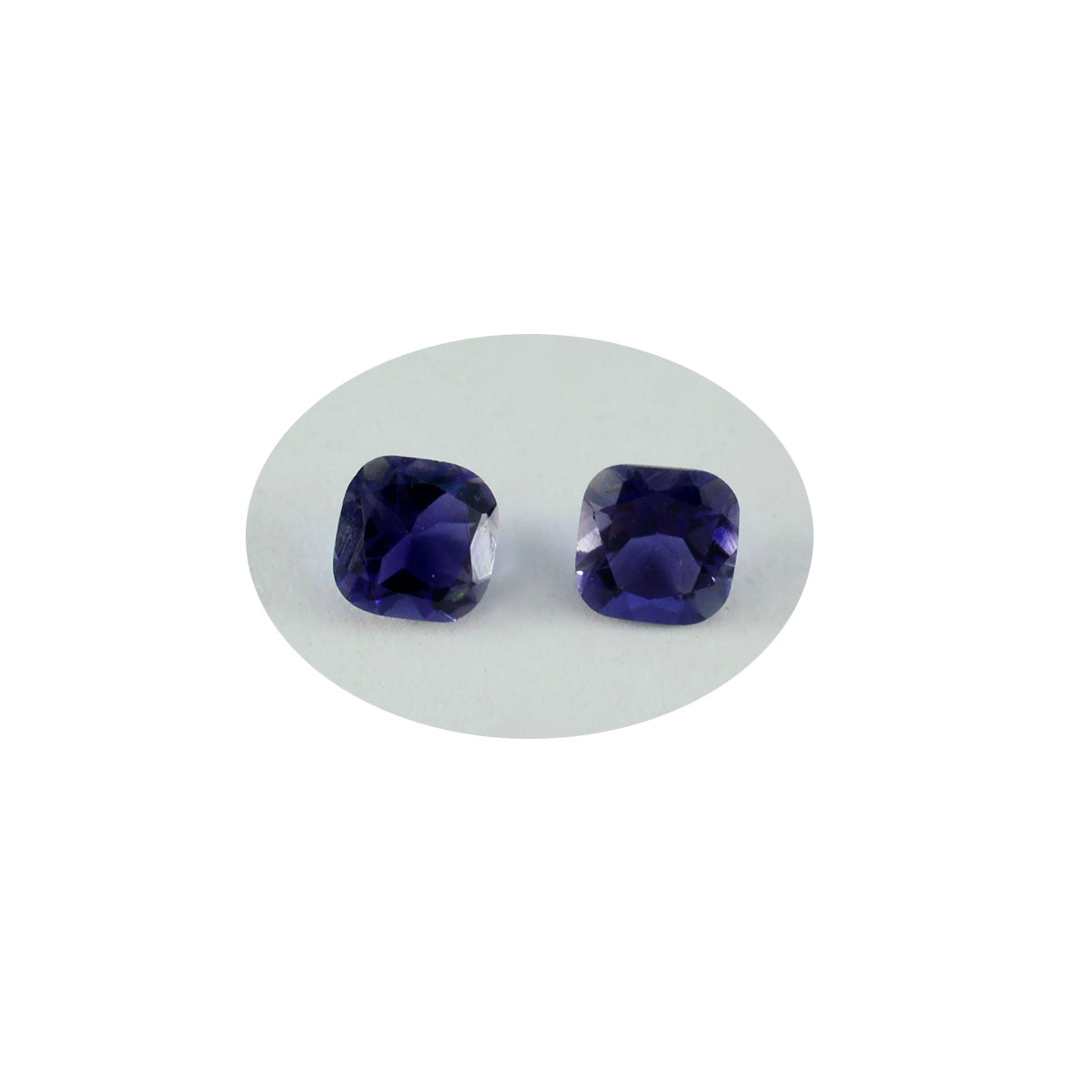 Iolite 1PC Large 9x11 MM Emerald Faceted Blue Splendid Semi Precious Loose Gemstone