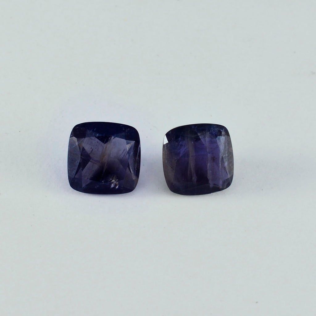 Iolite 1PC Chunky 13x18 MM Emerald Faceted Blue High Quality Semi Precious Loose Gemstones