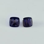 Iolite 1PC Chunky 13x18 MM Emerald Faceted Blue High Quality Semi Precious Loose Gemstones