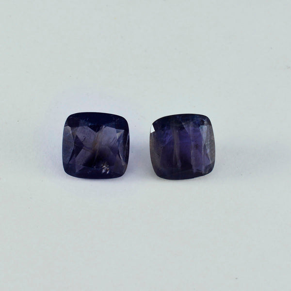 Iolite 1PC Chunky 13x18 MM Emerald Faceted Blue High Quality Semi Precious Loose Gemstones