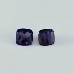 Iolite 1PC Chunky 13x18 MM Emerald Faceted Blue High Quality Semi Precious Loose Gemstones