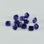 Iolite 1PC Small 6x9 MM Emerald Faceted Blue Fiery Semi Precious Loose Gemstone