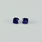 Iolite 1PC Medium 7x10 MM Emerald Faceted Blue Sparkling Semi Precious Gems