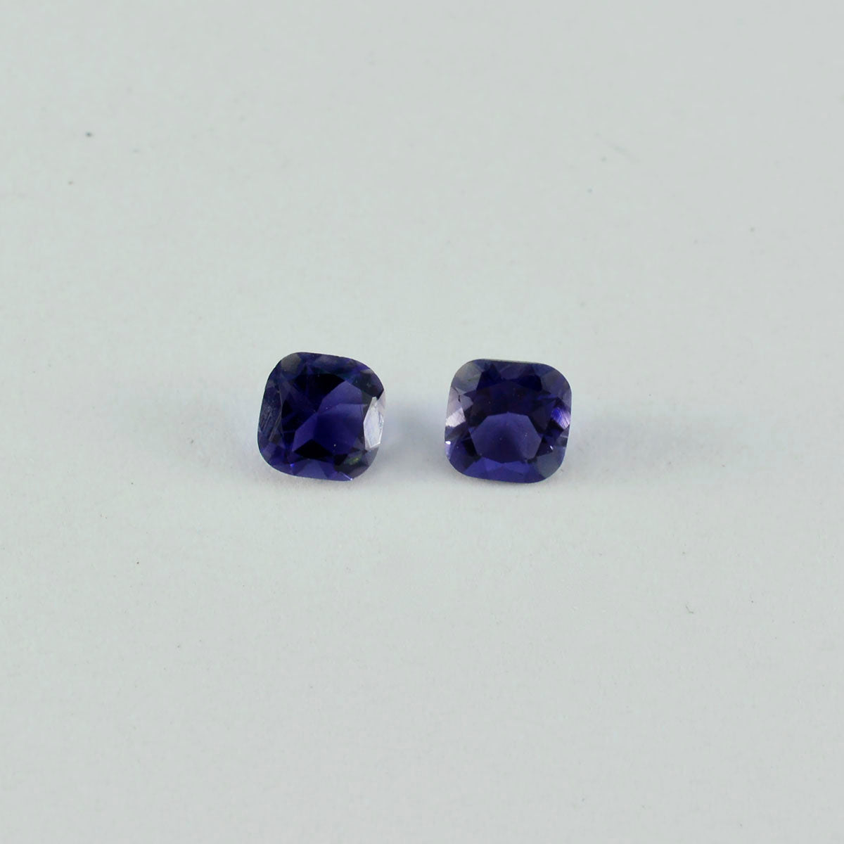 Iolite 1PC Medium 7x10 MM Emerald Faceted Blue Sparkling Semi Precious Gems