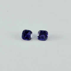 Iolite 1PC Medium 7x10 MM Emerald Faceted Blue Sparkling Semi Precious Gems