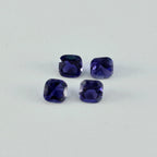 Iolite 1PC Medium 8x10 MM Emerald Faceted Blue Polished Semi Precious Loose Gems