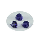 Iolite 1PC Large 11x11 MM Heart Faceted Blue Fine Semi Precious Gems